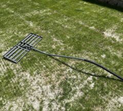 Green Spark Rasenrakel mit XL-Bodenplatte 80x30cm, ergonomischer Nivellierrechen zum Rasen sanden, Rakel Lawn Leveling Rake