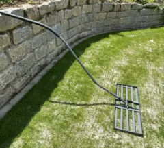 Green Spark Rasenrakel mit XL-Bodenplatte 80x30cm, ergonomischer Nivellierrechen zum Rasen sanden, Rakel Lawn Leveling Rake