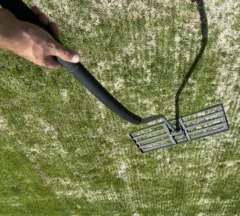 Green Spark Rasenrakel mit XL-Bodenplatte 80x30cm, ergonomischer Nivellierrechen zum Rasen sanden, Rakel Lawn Leveling Rake