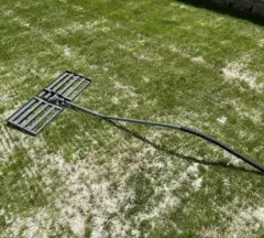 Green Spark Rasenrakel mit XL-Bodenplatte 80x30cm, ergonomischer Nivellierrechen zum Rasen sanden, Rakel Lawn Leveling Rake